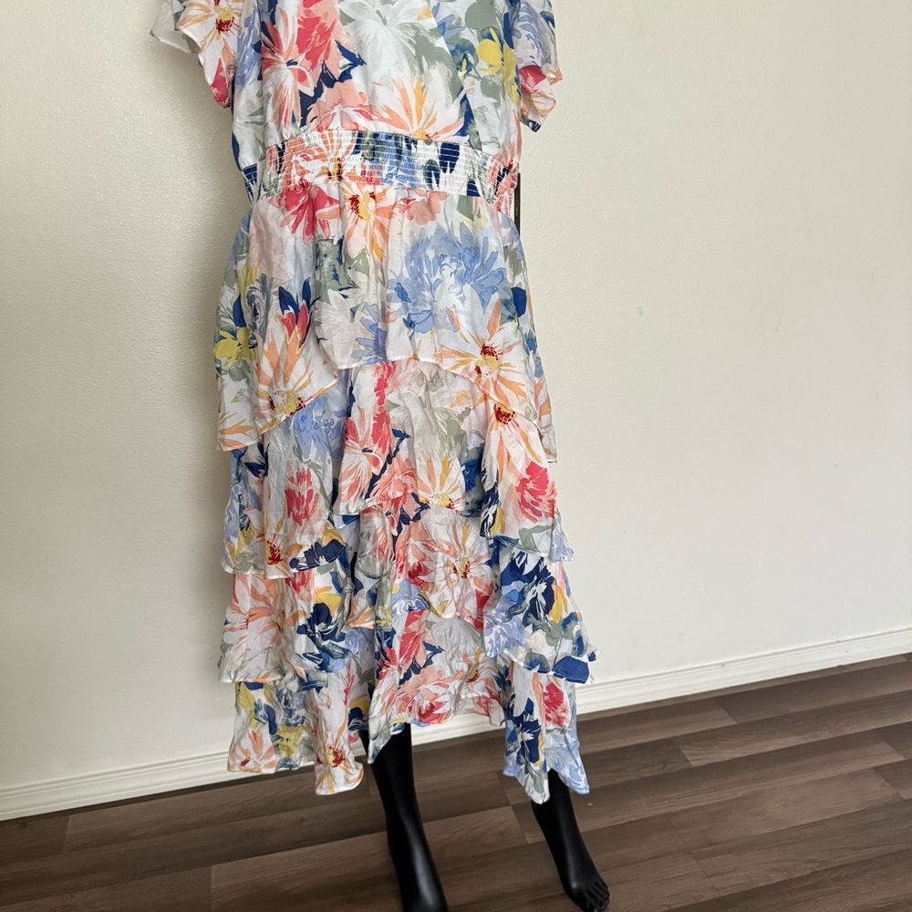 Vince Camuto Multicolor Asymmetrical Dress - Picture 15 of 15